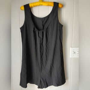 Women's Black Sleeveless Tank Romper. New! Size Medium